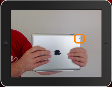 proper way to record a video/take a photo with an iPad